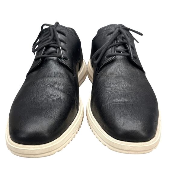 Cole Haan Grand Black Leather Lace Up Oxford Sneaker Shoe Men 10.5 - Picture 2 of 8